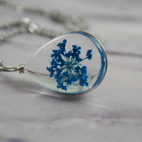 Jewelry - Flower Raindrop Necklace Spring Festival Fashion